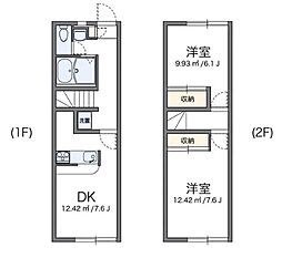 レオパレスM 2DKの間取図画像