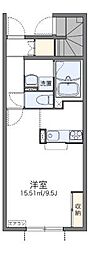 レオネクストプティフォレ 1Kの間取図画像