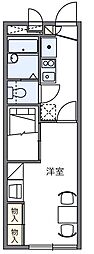 レオパレスMajesty22 1Kの間取図画像