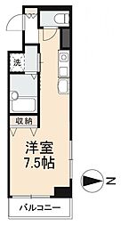 ディアコート栗林 ワンルームの間取図画像