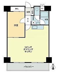 グランドメゾン松島 1LDKの間取図画像
