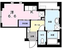 ｋｏｔｉ壱番館 403 ｜ 香川県高松市中央町6-28（賃貸マンション1R・4階・28.08㎡） その2