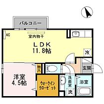 Ｌａｘａ　ＣｏｕｒｔII 205 ｜ 香川県高松市松島町3丁目20-9（賃貸アパート1LDK・2階・40.26㎡） その2