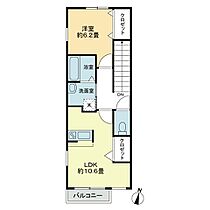 フォブール工学部前 205 ｜ 香川県高松市林町6-32（賃貸アパート1LDK・2階・49.53㎡） その2