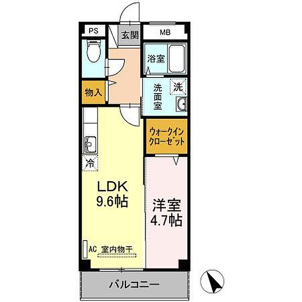 リリベール 203｜香川県高松市松島町(賃貸マンション1LDK・2階・40.32㎡)の写真 その2