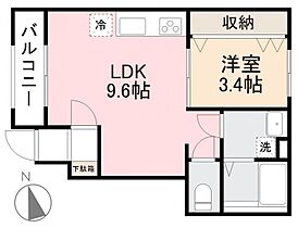 アネックス木太II 105 ｜ 香川県高松市木太町3369-5（賃貸アパート1LDK・1階・31.62㎡） その2