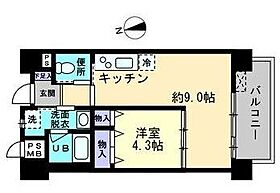 リヴェール 802 ｜ 香川県高松市宮脇町一丁目8-26（賃貸マンション1LDK・8階・40.32㎡） その2