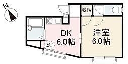 ヴィラオグラ 1DKの間取図画像