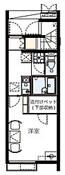 レオネクストグランドゥールパル 1Kの間取図画像