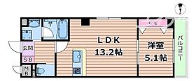 大幸ロイヤルA4  ｜ 大阪府大阪市淀川区十三本町1丁目（賃貸マンション1LDK・2階・42.40㎡） その1