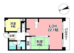 間取図画像 2LDK