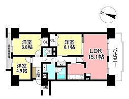 間取図画像 3LDK