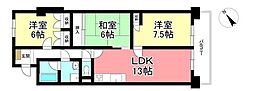 ライオンズマンション藤ケ丘ガーデン 3LDKの間取図画像