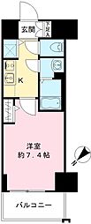 エスリード新栄グランラグジェ 1Kの間取図画像