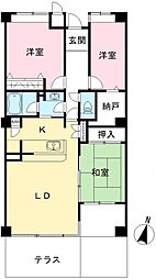 西神糀台ミオ 3LDKの間取図画像