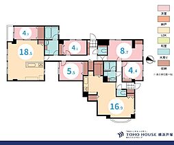 サウスヒルズ横浜弘明寺 5LDKの間取図画像