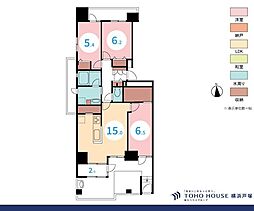 ウェルシティ横須賀ポートバレーヌ2番館 3LDKの間取図画像