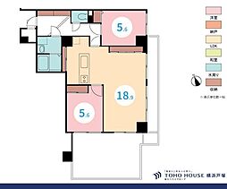 第3落合ビル藤沢ダイカンプラザ 2LDKの間取図画像