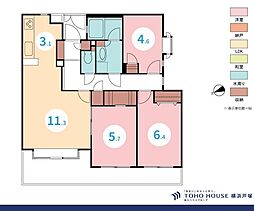パーク.ハイム日吉本町 3LDKの間取図画像