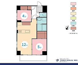 ライオンズマンション平沼橋第2 2LDKの間取図画像