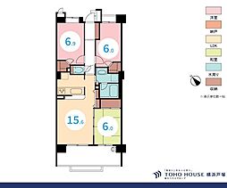 シー・パークスザ・ウイングフォート 3LDKの間取図画像