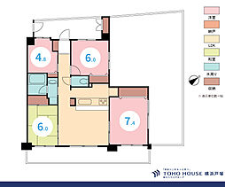 能見台三和プラザ 4LDKの間取図画像