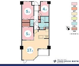 横浜妙蓮寺シティハウス 3LDKの間取図画像