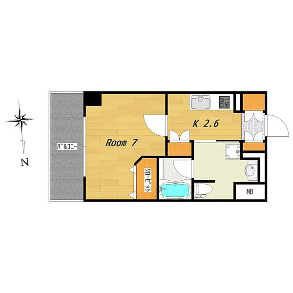 プレコート上鳥羽 ｜京都府京都市伏見区竹田向代町川町(賃貸マンション1K・4階・27.37㎡)の写真 その2