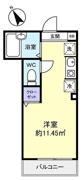 メルディア津田沼 ｜千葉県習志野市津田沼3丁目(賃貸アパート1R・1階・16.50㎡)の写真 その4