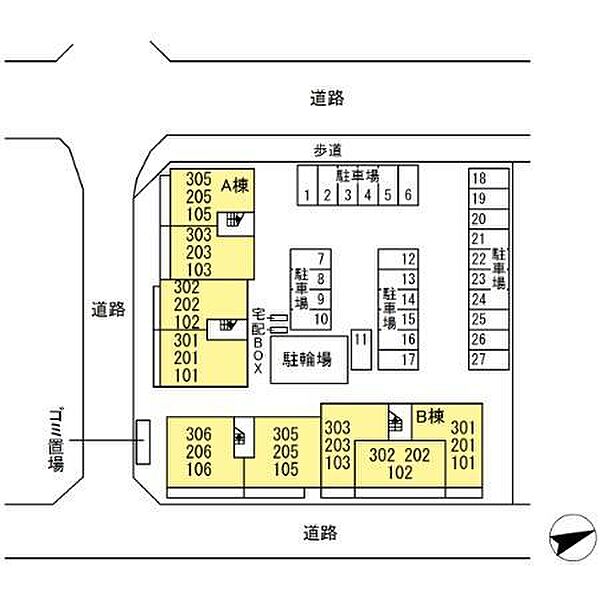 （仮称）Ｄ－ＲＯＯＭ幕張本郷7丁目Ａ棟 ｜千葉県千葉市花見川区幕張本郷7丁目(賃貸アパート2LDK・2階・58.09㎡)の写真 その2