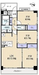 間取図画像 3LDK