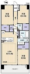 シティテラス八千代緑が丘ブリーズコートH棟 3LDKの間取図画像