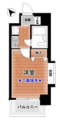 ダイアパレス水木通弐番館 1Kの間取図画像