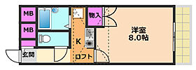 大阪府高槻市津之江町1丁目（賃貸マンション1K・4階・23.00㎡） その2