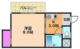 大阪府高槻市芥川町3丁目（賃貸マンション1K・4階・24.56㎡） その2