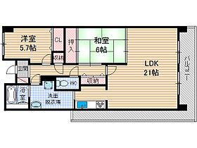 大阪府茨木市竹橋町（賃貸マンション2LDK・1階・78.95㎡） その2