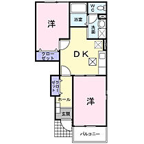 大阪府茨木市田中町7-5（賃貸アパート2LDK・1階・41.40㎡） その2