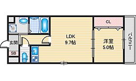 大阪府茨木市西河原2丁目（賃貸マンション1LDK・3階・36.88㎡） その2