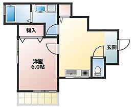 大阪府高槻市富田町1丁目（賃貸アパート1K・1階・28.34㎡） その2