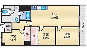 茨木グランドハイツ  ｜ 大阪府茨木市西駅前町（賃貸マンション3DK・3階・63.80㎡） その2