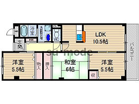 大阪府茨木市郡5丁目（賃貸マンション3LDK・2階・65.22㎡） その2