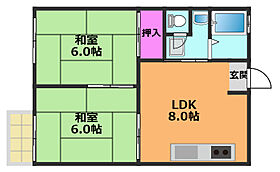 大阪府高槻市宮野町（賃貸アパート2LDK・2階・40.00㎡） その2