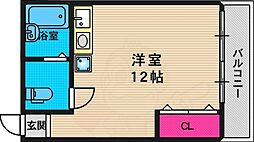ミキマンション ワンルームの間取図画像