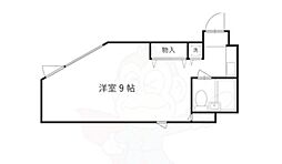スタジオーネ桂 ワンルームの間取図画像