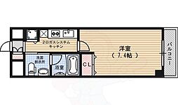 阪急京都本線 烏丸駅 徒歩5分の賃貸マンション 5階1Kの間取り