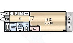 フラッティK&S 1Kの間取図画像