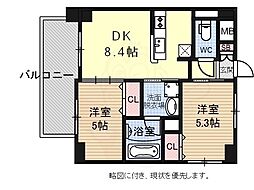 エステムプラザ京都聚楽第粋邸 1SLDKの間取図画像