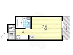 グレースヨシダ 1Kの間取図画像