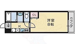 アンシエント1001 1Kの間取図画像