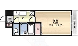 グランデヴェラ 1Kの間取図画像